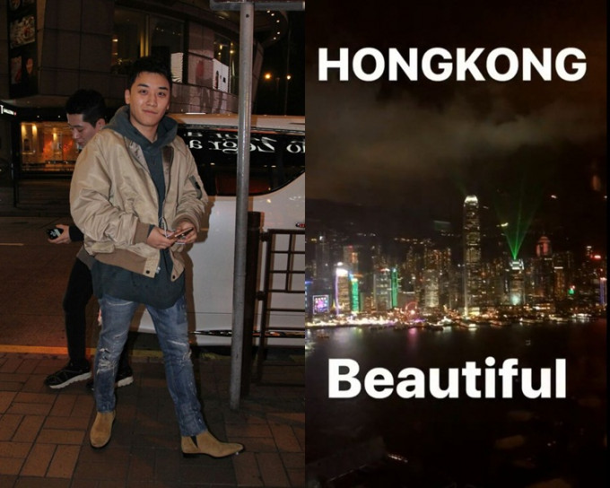胜利对记者追访感愕然，随后上载香港夜景片段。