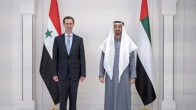 敍利亞總統巴沙爾周五訪問阿聯酋。AP圖片