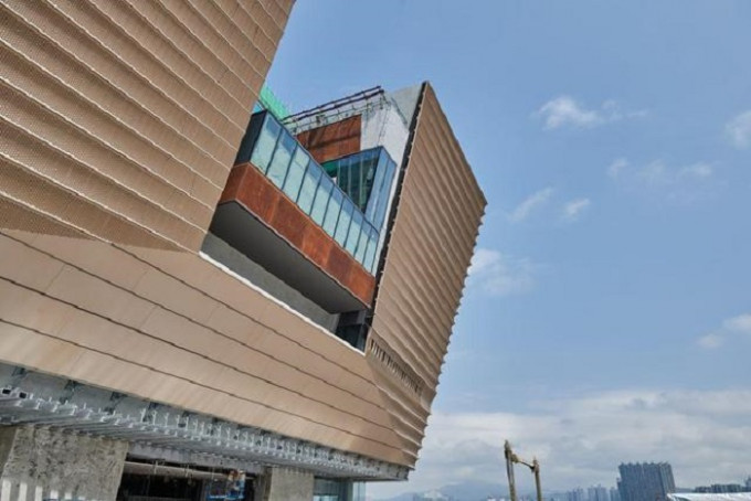 香港故宮文化博物館主體建築局部外牆。網上圖片