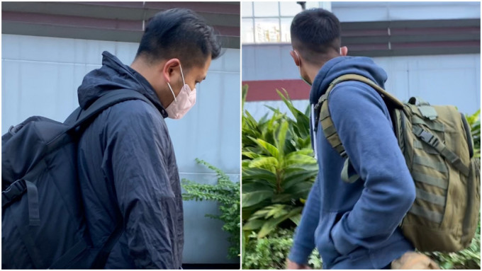 兩被告沈志明（左）及楊卓麟（右）稱，索取CCTV僅為調查之用。蘇芷榆攝