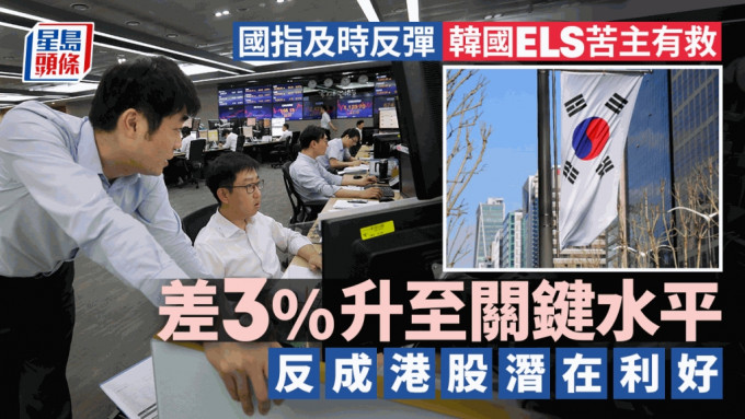 国指及时反弹 韩国ELS苦主有救 差3%升至关键水平 反成港股潜在利好