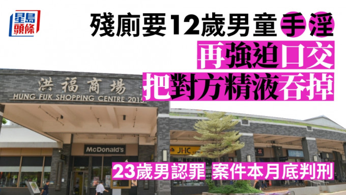 運輸工認強迫12歲男童口交及手淫等5罪 押月底求情及判刑