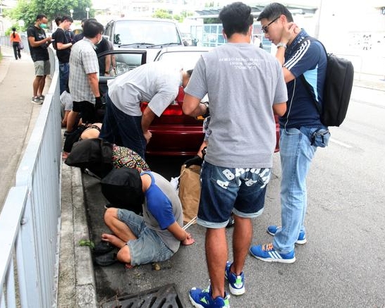 警方去年8月警方瓦解两个人蛇集团，发现集团竟然使用水路，在本港南生围山贝河登陆。资料图片