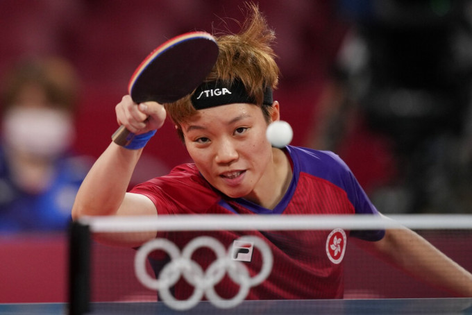 港隊乒乓女團準決賽不敵日本。AP圖片