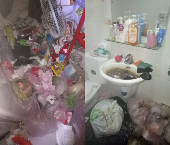 女租客退租时更在单位内堆满垃圾杂物，浴室污垢多得令户主直言「看了想作呕！」