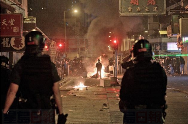 旺角於前年農曆年初一晚上至年初二清晨發生騷亂。資料圖片