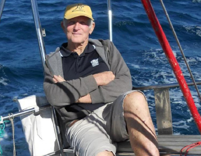 現年81歲的昆士蘭老翁單獨完成8個月擔任航行。網圖