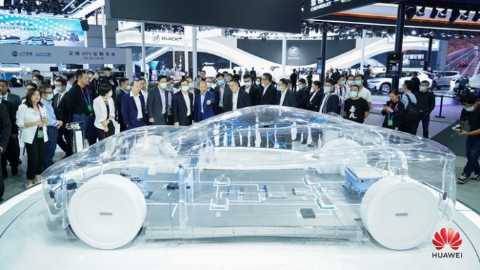 華為去年11月發布智能電動車解決方案。網上圖片