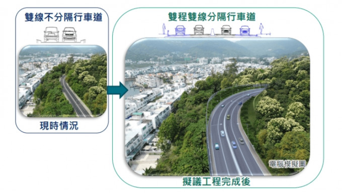 西貢公路擬擴闊 逾3.5公里改作雙程雙線行車 工程預計需時6年