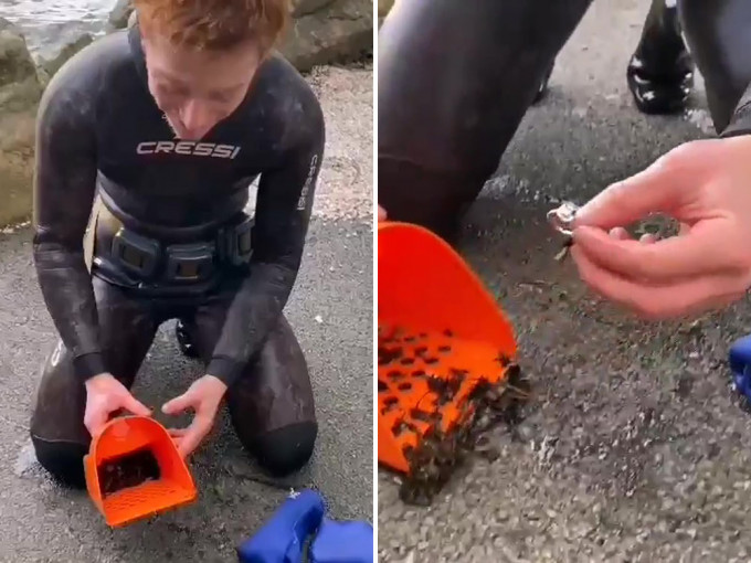 潜水员仅花20多分钟帮失主找回掉进英格兰最大湖泊的订婚戒指。（IG图）