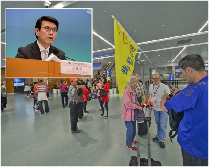 邱騰華強調所有入境團都必須遵守香港法律。