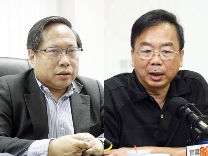何俊仁(左)澄清，张文光(右)并没有建议解散支联会。资料图片