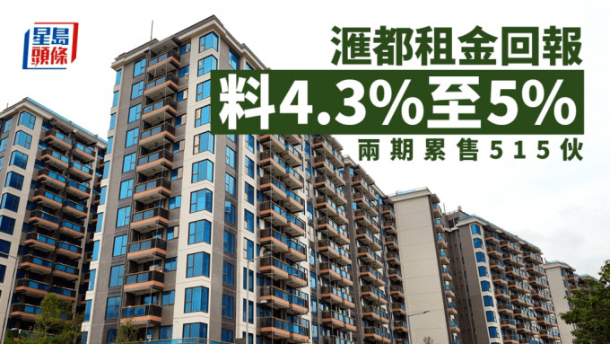 洪水桥滙都累积售515伙 用家及投资客各占一半 租金回报料4.3%至5%