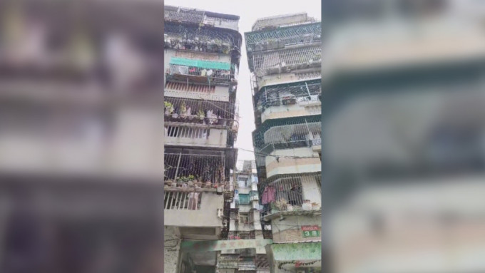 網傳汕頭有樓宇疑受花蓮強震影響，致明顯傾斜。