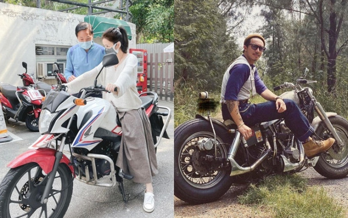 期待Kay考獲電單車牌後著啱衫，同老公一齊開電單車出遊。