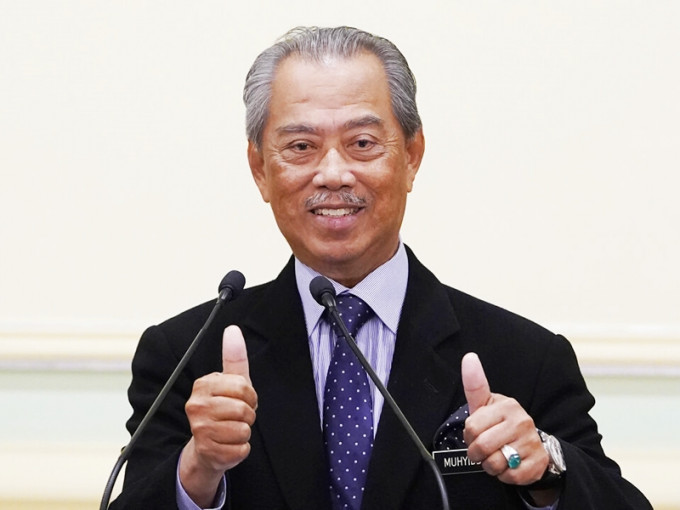 马来西亚首相府今早发声明指，首相穆希丁因腹泻被送院治疗。AP图片