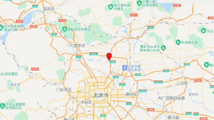 北京顺义发生2.7级地震，震源深度17公里。