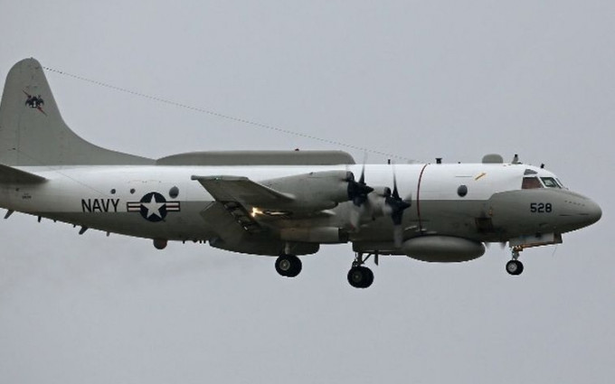美軍一架EP-3E電子偵察機今早在巴士海峽出現。資料圖片