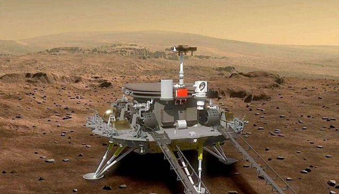 中國火星著陸巡視器構想圖。