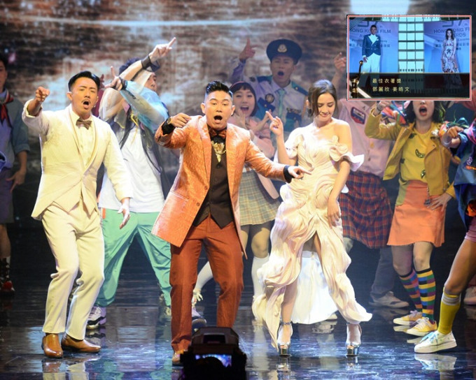 阿聪、MC Jin、阿Sa落力表演歌舞；姜皓文和邓丽欣得最佳衣著。