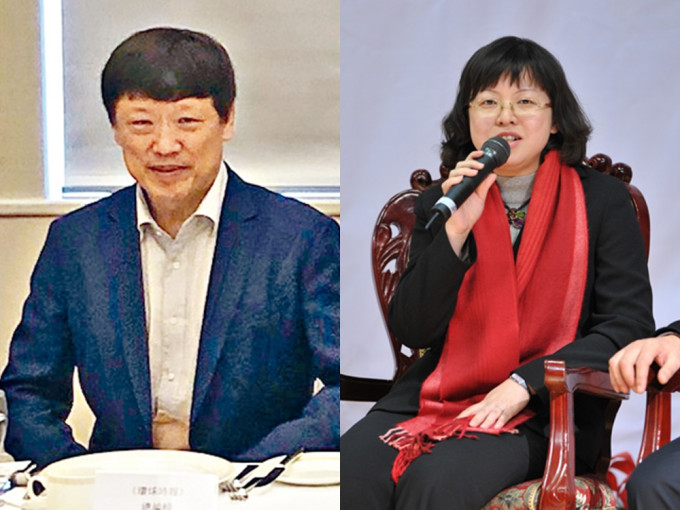 《环时》总编胡锡进(左)将退休，由吴绮敏接任。