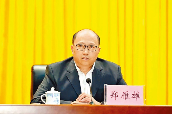 中聯辦主任鄭雁雄昨出席小組會議並發言。