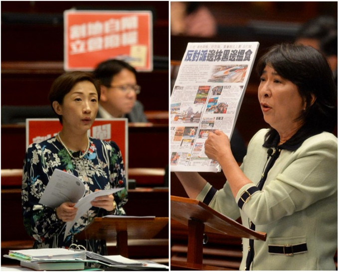 陈淑庄提出的中止待续议案，遭建制派反对下被否决。