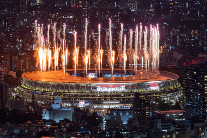东京奥运揭幕。新华社图片