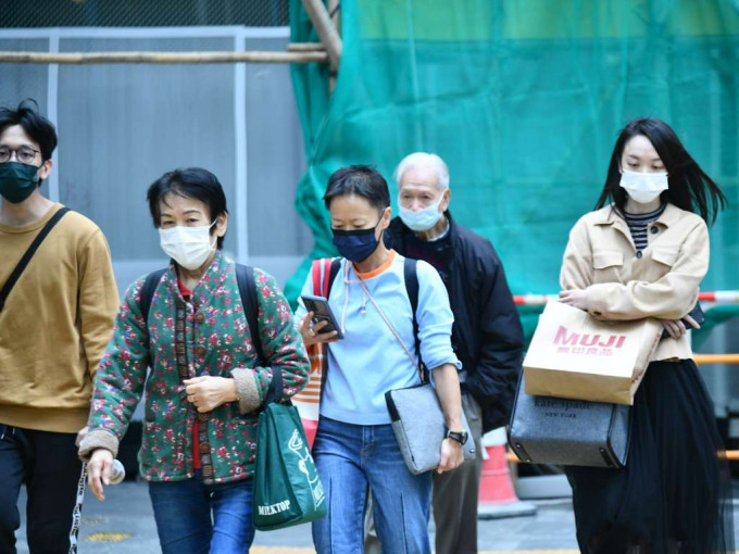 天文台發出寒冷天氣警告。資料圖片