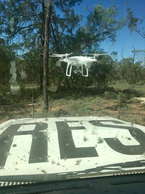 被困女子被一架無人機發現才能獲救。NSW Police Force fb 圖片