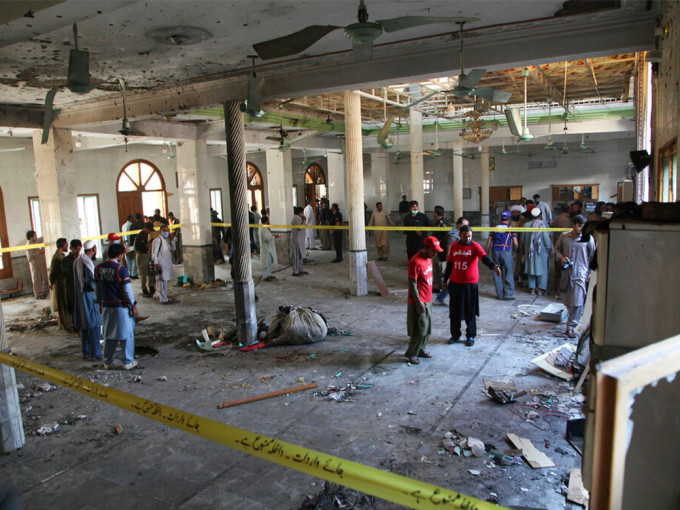 巴基斯坦一间宗教学校发生炸弹袭击。AP图