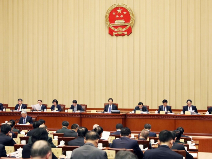全国人大常委会将于下周三至五于北京召开会议，公告中未有提及与香港相关议程。新华社图片