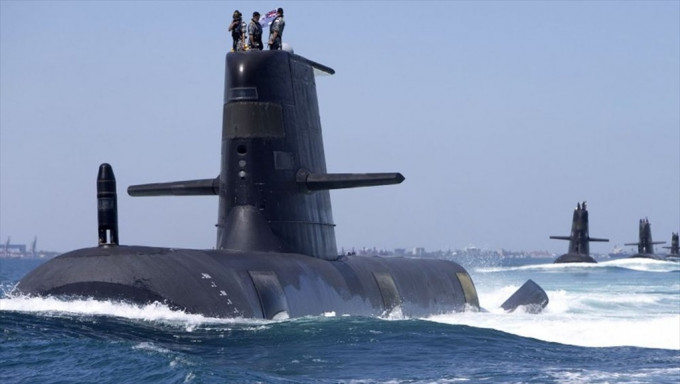 澳洲目前與英美進行核潛艇開發合作。資料圖片