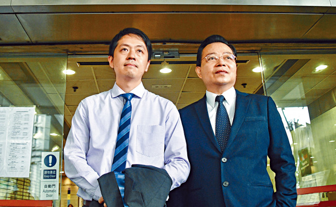 許智峯聘用黨友楊浩然律師（右）處理非個人事務，令人質疑有利益衝突。