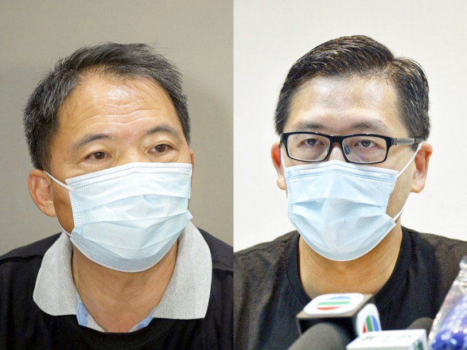 胡志偉(左)與林卓廷(右)。資料圖片