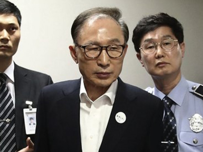 南韩前总统李明博。AP资料图片