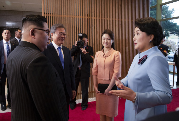 北韓領袖金正恩上周五（27日）與南韓總統文在寅舉行歷史性峰會。 AP