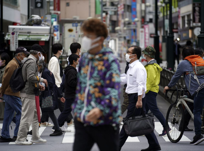 东京都今日新增两宗确诊个案。AP