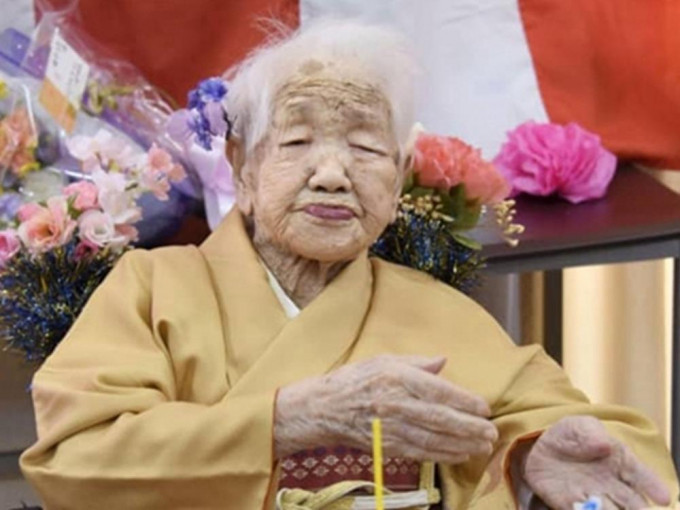 田中加子117歲又261天。網圖
