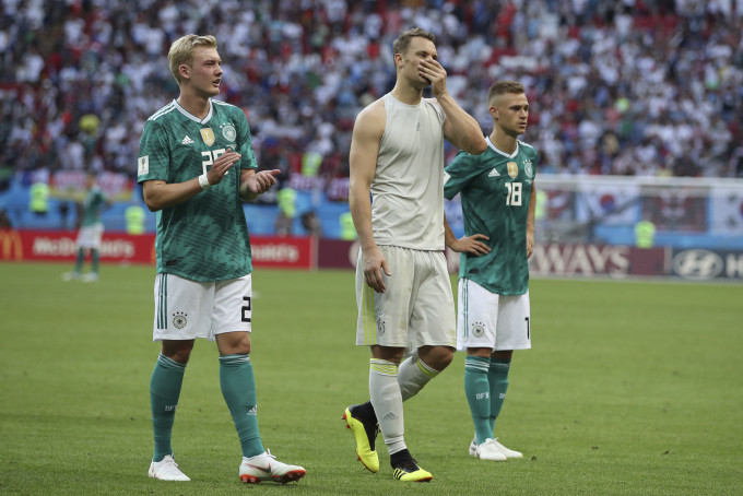 德国分组赛一胜两负包尾出局。AP
