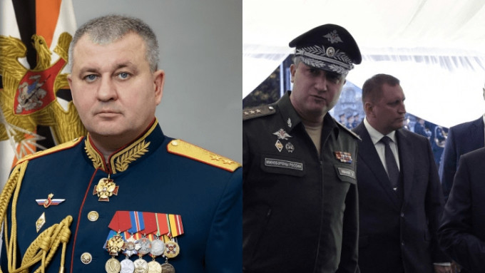 陸軍總參謀部副總參謀長沙馬林（左）；國防部副部長伊萬諾夫（右）。路透社