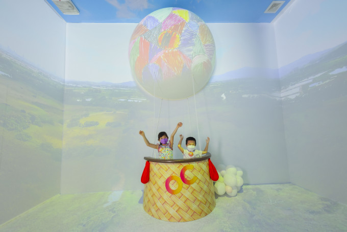 參加者均可設計專屬熱氣球，通過3D立體熱氣球光雕投影，投射在立體熱氣球上。