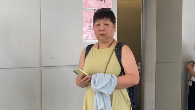 彭女士稱已破產，凍結令延續與否對她沒影響。蘇芷愉攝