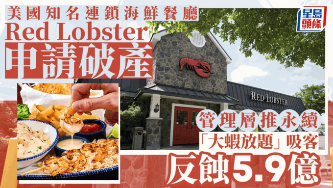 美国Red Lobster︱管理层推永续「大虾放题」吸客 反劲蚀5.9亿致破产