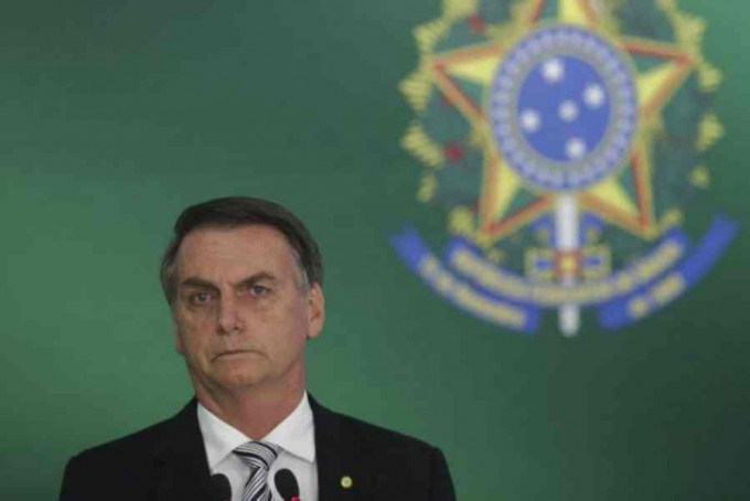 巴西總統博爾索納羅呼籲民眾毋需恐慌。AP
資料圖片
