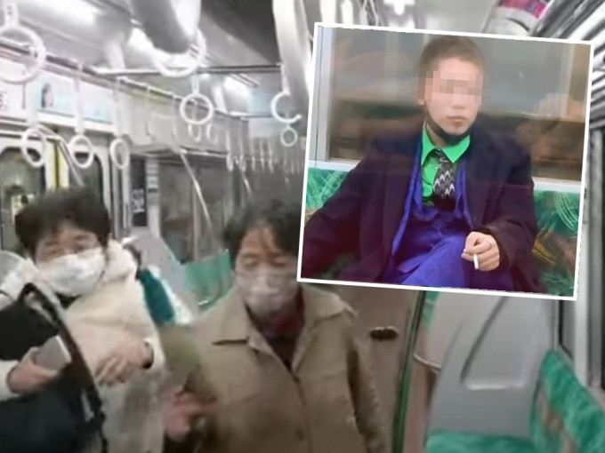東京京王線列車發生無差別襲擊，涉事「小丑」裝扮男子當場被捕。