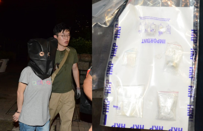 深水埗警区特别职务队晚上进行反毒品行动，拘捕7人涉嫌藏毒及藏有攻击性武器。