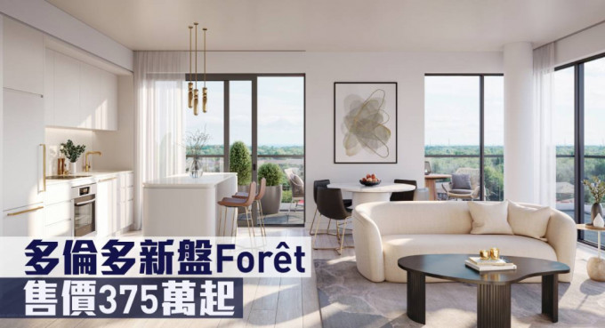 多倫多新盤Forêt，售價375萬起。