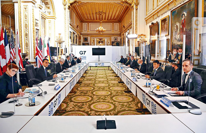 ■七大工业国集团（G7）外长会议日前被指就涉疆、涉港等问题讨论。