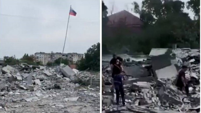 卢甘斯克政府总部疑被乌军炸毁，州长仅称事件属「意外」。网上图片